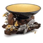 WOODLAND DRAGONFLY WITH 24kt BOWL